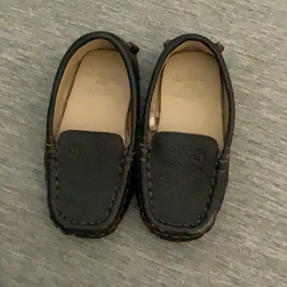 Janie and Jack Black Kids Shoes